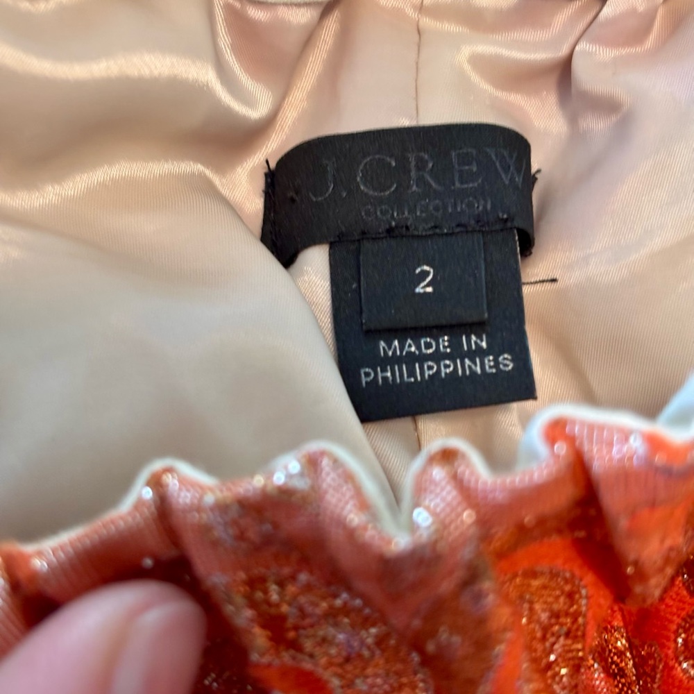 J. Crew fun shiny patterned pants! - image 3